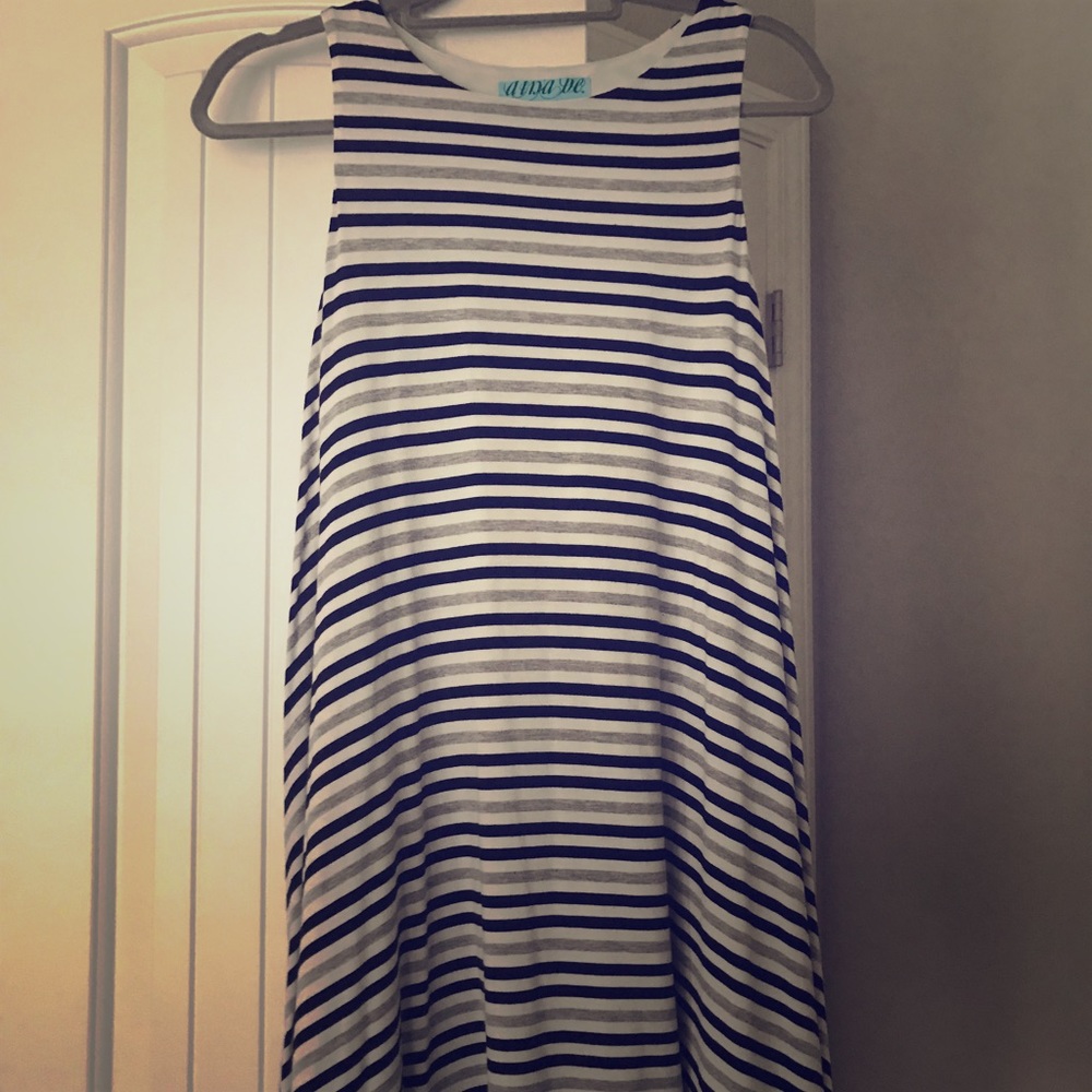 Cotton stripe dress !